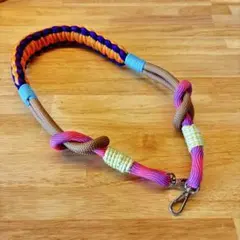 【美品】[macaroni edge] ソロモン編み ショルダーストラップ