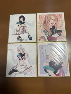 超かぐや姫！くじクリフ ミニ色紙 4種セット