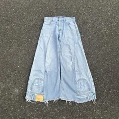 LACE DOCKING FADE DENIM PANTS - メルカリ