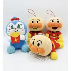 アンパンマン、コキンちゃんぬいぐるみ4体セット