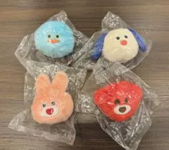 mojojo ぬいぐるみクリップ4種セット