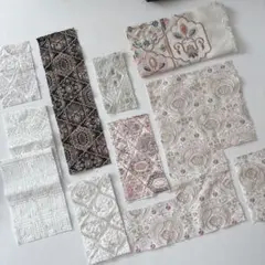 刺繍生地　ハギレ　26枚
