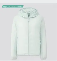 【新品】UNIQLO ポケッタブルUVカットパーカ ライトグリーン M 小袋付き