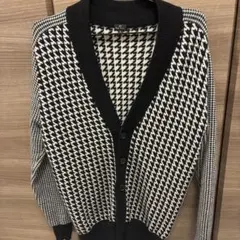 P.S Paul Smith 羊毛カーディガン 千鳥孔子柄のサムネイル