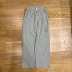 キッズ ロングパンツ くすみグリーン ウエストゴムのサムネイル