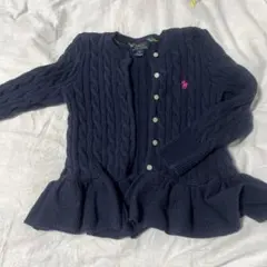 ラルフローレン ケーブルニット カーディガン キッズ 6 120