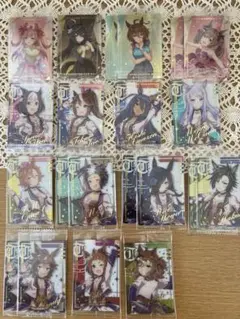 ウマ娘ウエハースカード(被り含め21枚　全15種類)