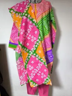 クルタ ひざ丈ワンピース