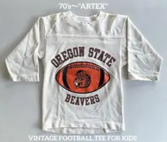 Good!70's〜"ARTEX" FOOTBALL TEE FOR KIDS