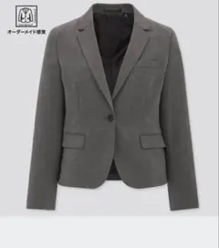 UNIQLO ストレッチテーラードジャケット スカートスーツ上下 グレー