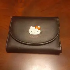 ハローキティ 三つ折り財布 ブラック