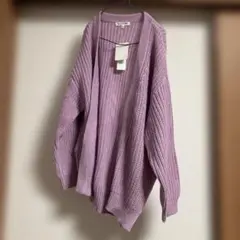 GLOBAL WORK kids ローゲージニットカーディガン XXL⭐️パープル