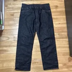先染めブラックLevi's 501 ストレートリジットデニム W35 L30