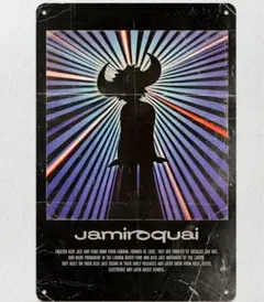 【輸入品】ブリキ看板/ファンクバンド、ジャミロクワイ（Jamiroquai）