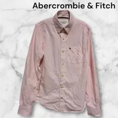 Abercrombie & Fitch ピンクストライプシャツ S