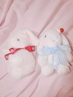 新品未使用 ピンクハウス ギンガムうさぎいちご付きぬいぐるみ