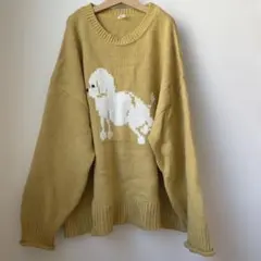 lupilien ニット　イエロー　トイプードル