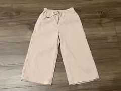 GU 110ピンク 女の子 ワイドパンツ
