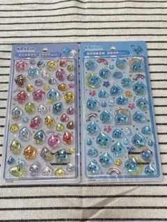 ボンボンドロップシール　しずくちゃん　平成レトロ　2種セット
