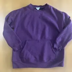 DANSKIN ダンスキン フロントポケット付 スウェットパープル M