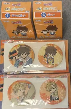 沢田綱吉　ディーノ　REBORN ひこくじ　ぷてぃっこ　缶バッジ