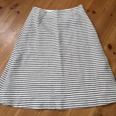 Spick & Span ストライプ フレアスカート