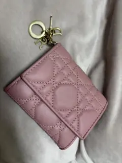 Christian Dior 二つ折り財布 ピンク - メルカリ