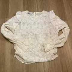 S*a様 花柄レース長袖シャツ
