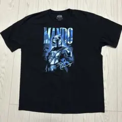 スターウォーズ マンダロリアン Tシャツ XLサイズ ブラック MANDO