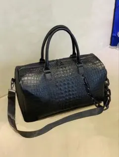 バッグ Opium crocodile Leather Boston Hand Bag Opium crocodile Leather Boston Hand Bag - メルカリ
