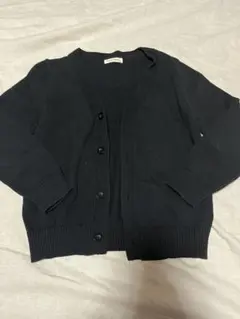 s*☆様 キッズ カーディガン 黒 120センチ コットン
