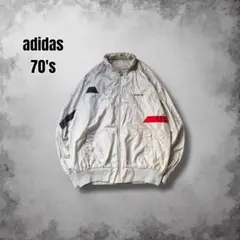 70s adidas ナイロントラックジャケット ユーロヴィンテージ 短丈 古着