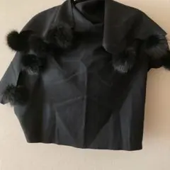 黒　大判　ストール