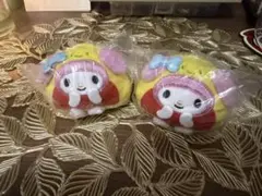 にっこりーノ×サンリオ ぬいぐるみマスコット 純喫茶 マイメロディ　2点
