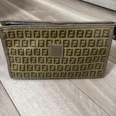 【Fendi】FFロゴポーチ ブラウン