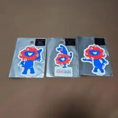 ミャクミャクEXPO2025 キャラクターステッカー 3枚セット