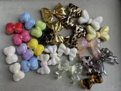 リボンビーズ　アクリルビーズ　カスタムビーズ　まとめ売り