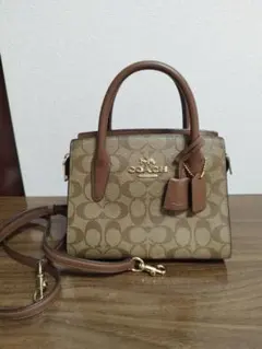 COACH アンドレア キャリーオールバッグ　シグネチャー キャンバスのサムネイル