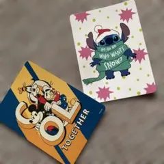 ★ディズニーストア　非売品★ ★Disney ★キャラクターカード★2枚セット