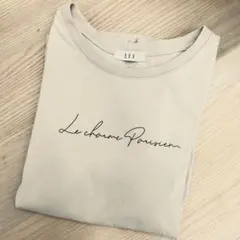 【a.v.v】ロゴプリント 半袖Tシャツ ベージュのサムネイル