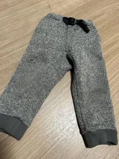 GRAMICCI グレー 長ズボン ウエスト調整可能 100 裏起毛 フリース