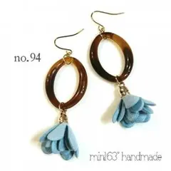 ◾１点のみ◾リング×フラワータッセル ピアス＊ハンドメイド
