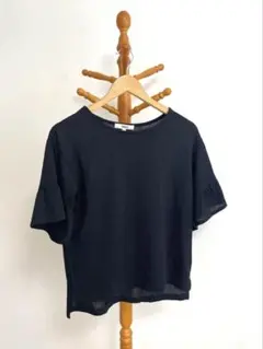 美品！OZOC 半袖 Tシャツ ブラック サイズ38のサムネイル