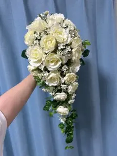 ホワイトウェディングブーケ