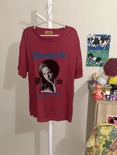 ヒステリックグラマーHysteric Glamour 半袖水色Tシャツフリル付き