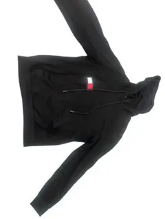 ブラック フード付き パーカー トミーヒルフィガーロゴ入り