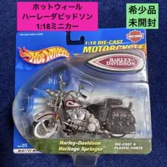 未開封ホットウィール1:18ハーレーダビッドソンヘリテイジスプリンガーBIKERのサムネイル