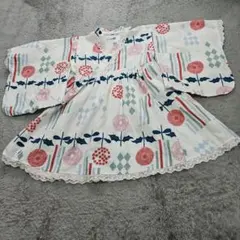 ひよこ商店　浴衣 110cm レース　ワンピース　浴衣ドレス