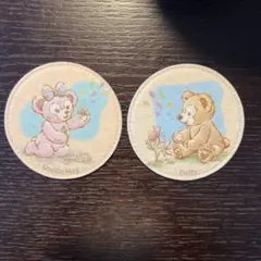 コースター　ディズニーシー　ダッフィー&シェリーメイ　Disney