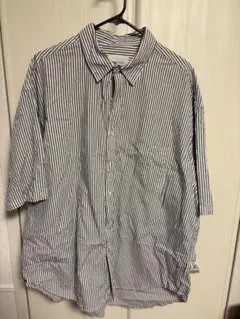 EMMA CLOTHES ストライプシャツ 半袖 Lサイズ